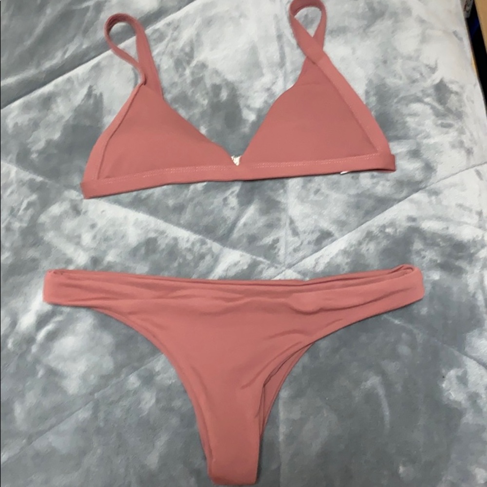 Maroon bikini set
